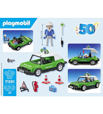 Playmobil - 50 ?rs Jubil?ums Classic Politibil - 71591 - 23 Dele
