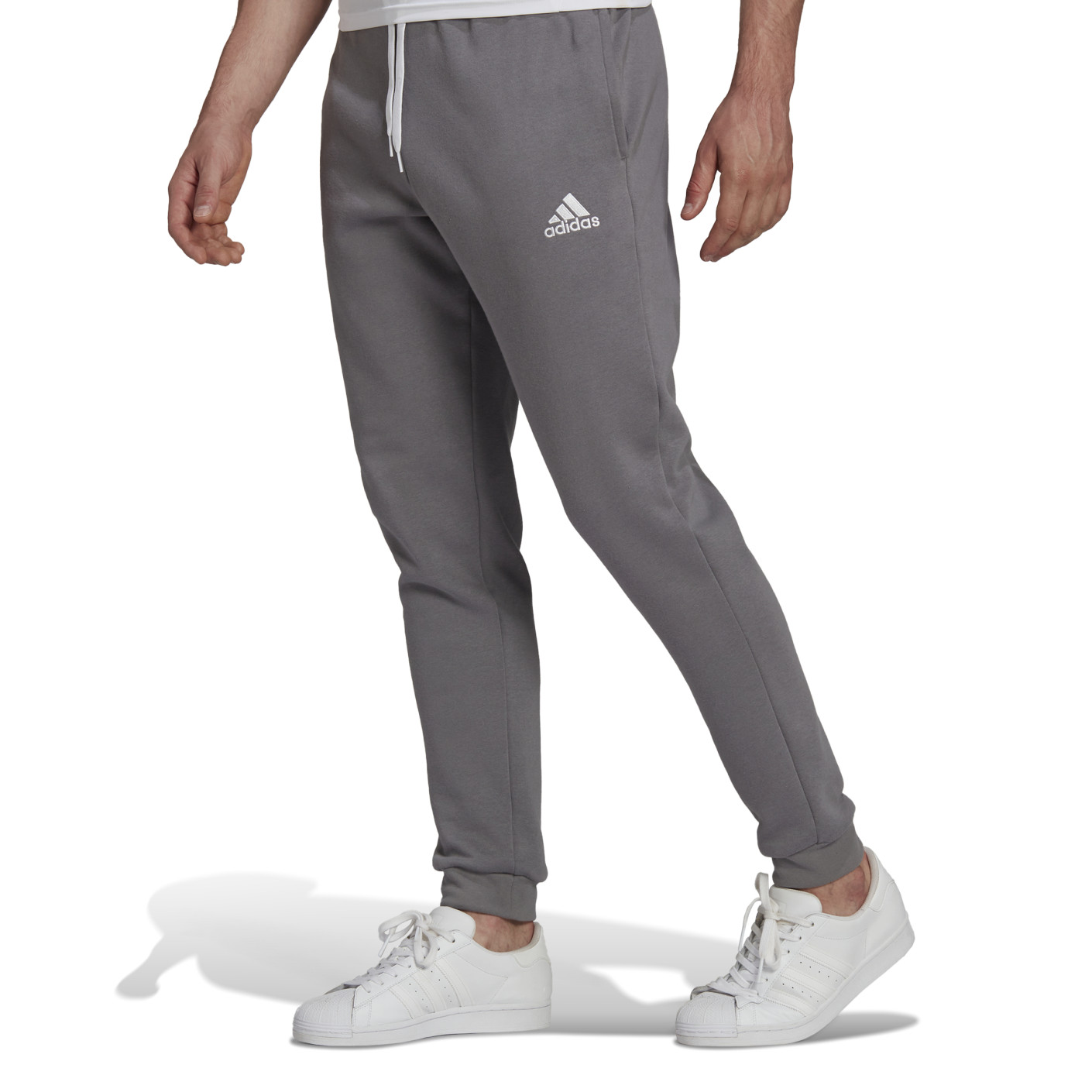 Adidas Entrada 22 Sweat Trainingsbroek Grijs Wit