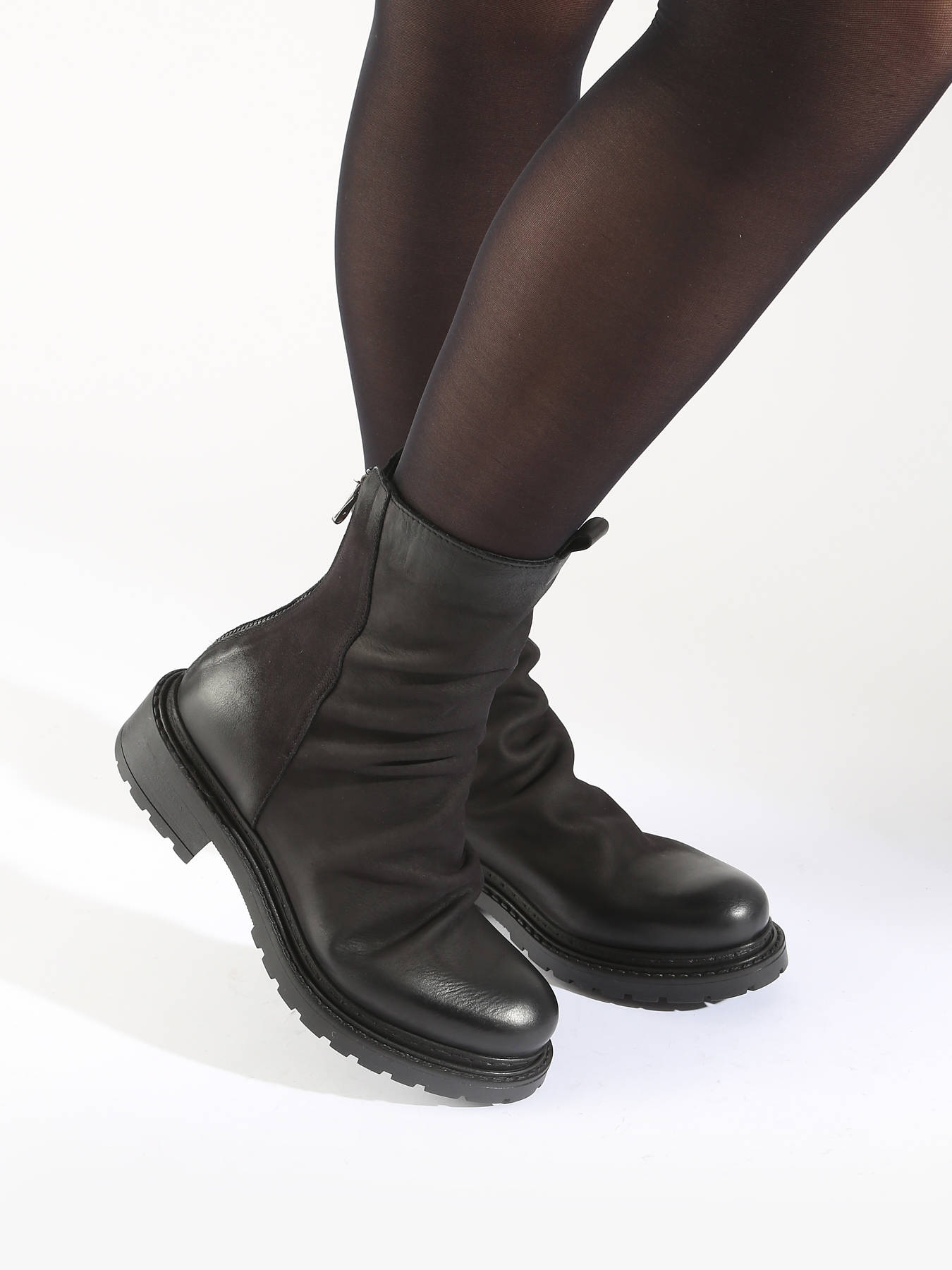 Bottines Biker en cuir METISSE