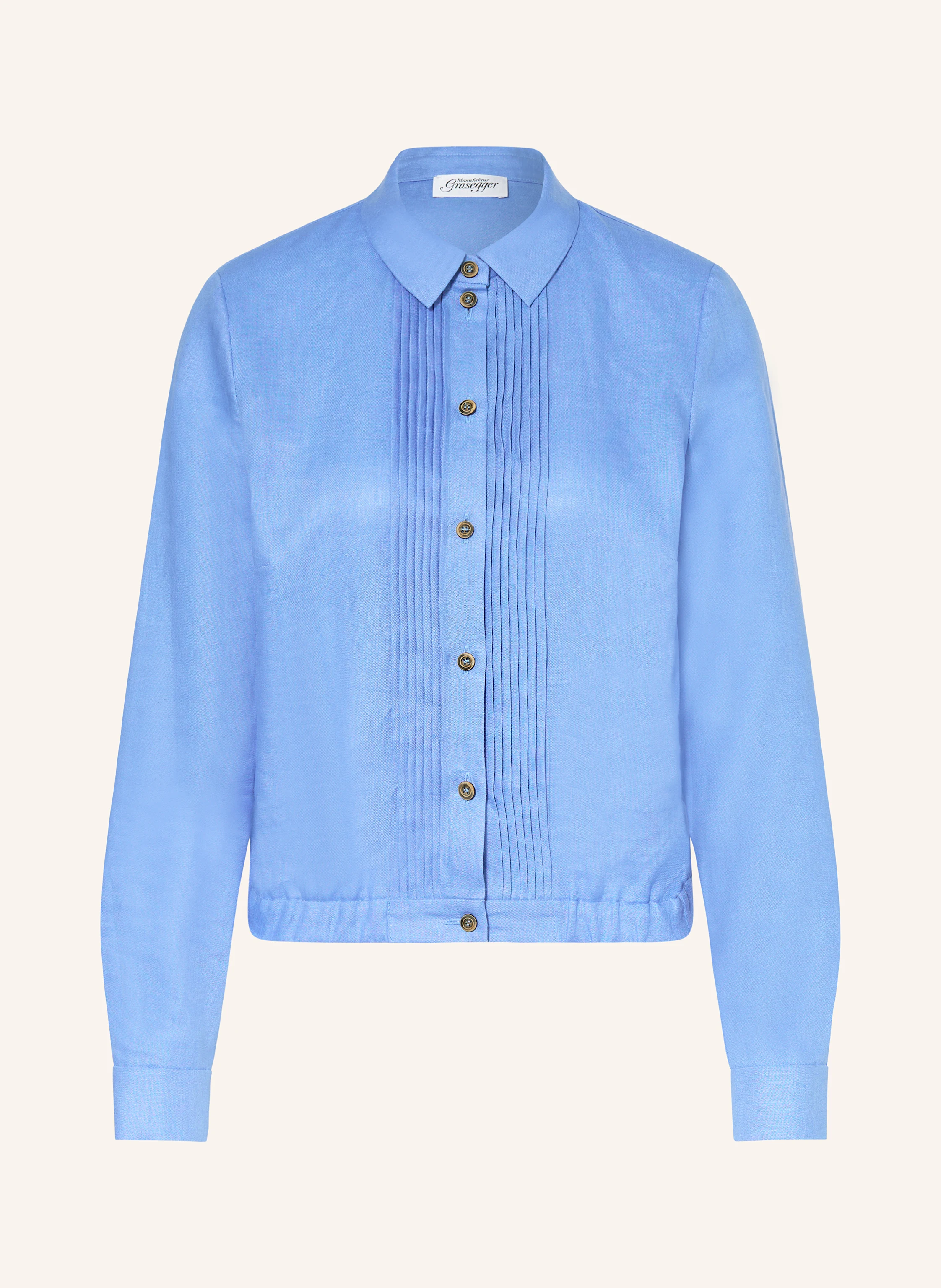 Grasegger Dirndlbluse EVELIN aus Leinen