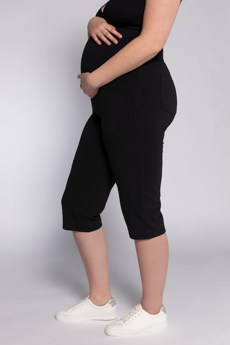 Bellieva-Caprihose, Umstandshose, Elastikbund, Biobaumwolle, GOTS
