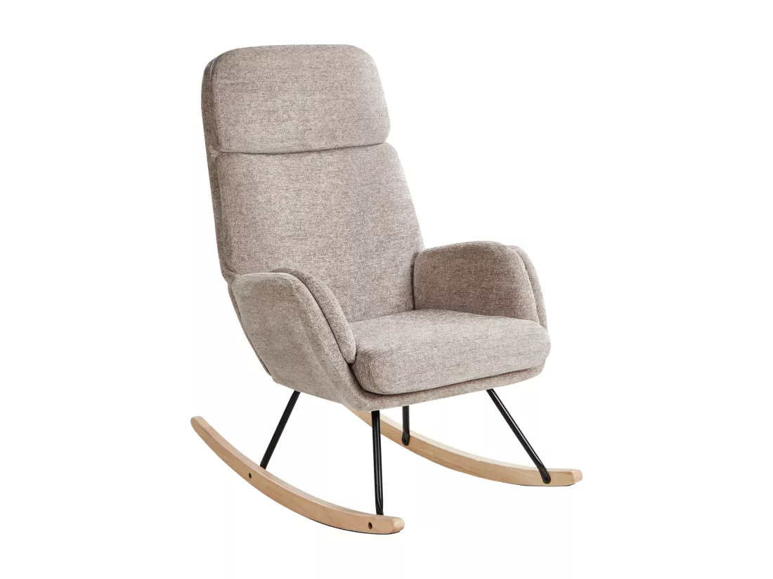 Fauteuil à bascule KVELIA Tissu Taupe