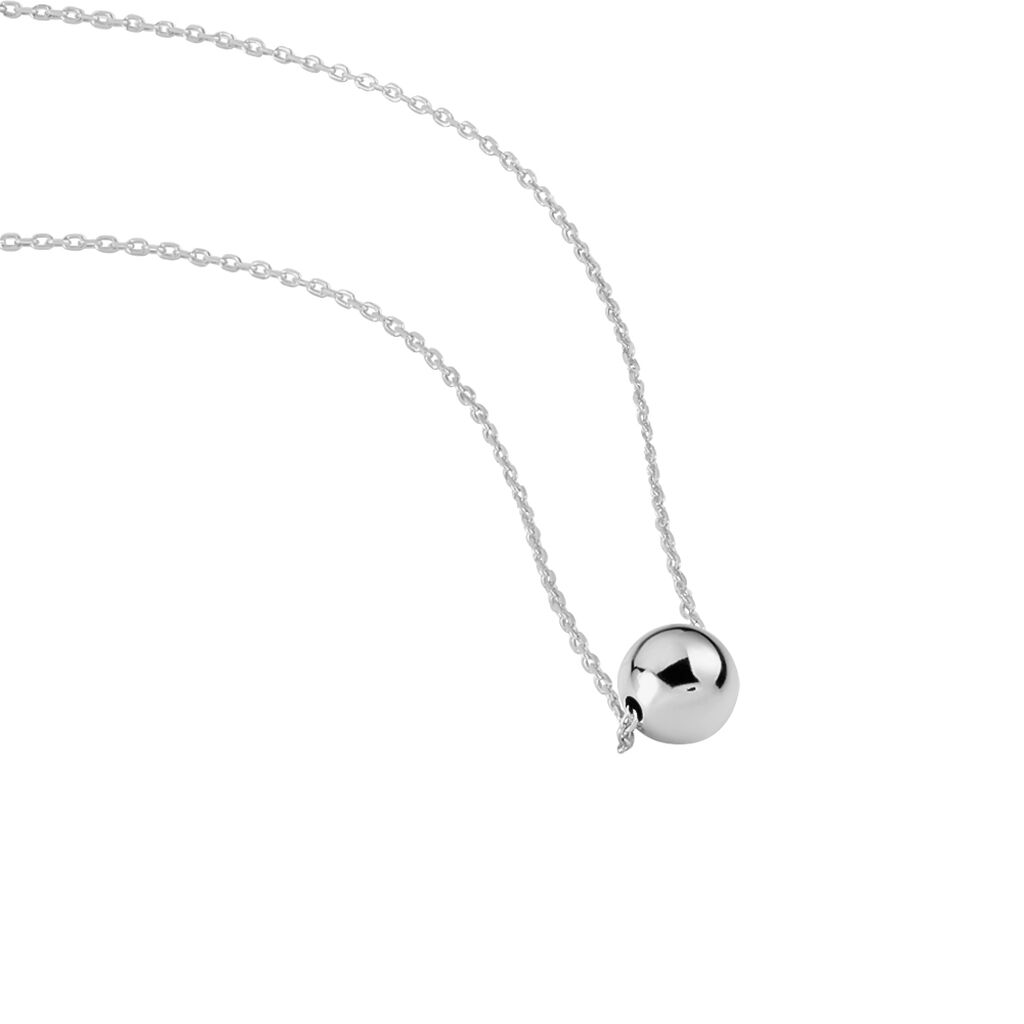 Collier Nassiera Argent Blanc