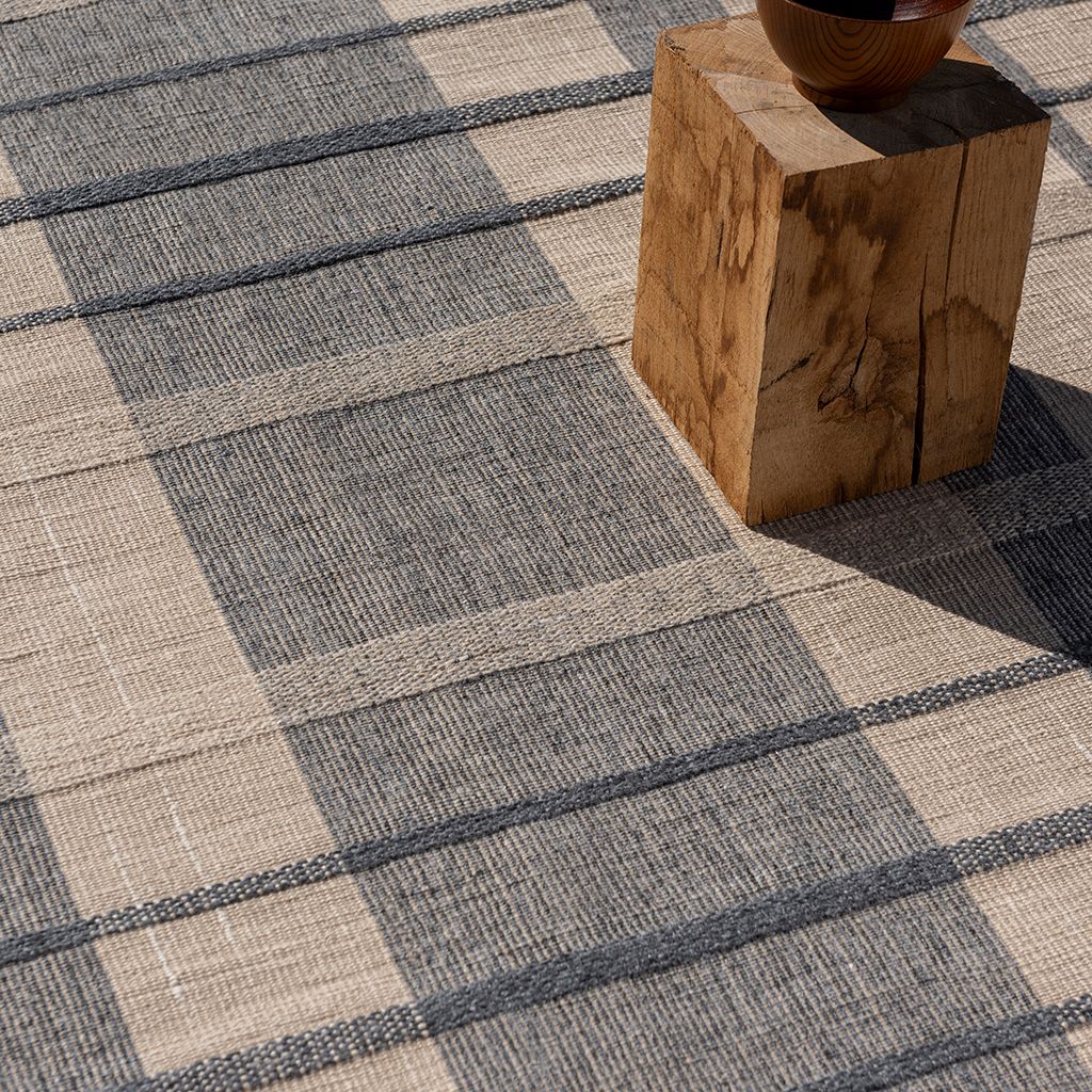 Vloerkleed Check Denim 497408 Zona  | Brink & Campman