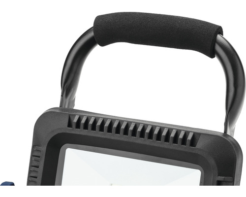 LED-werklamp op accu IP54, draagbaar, 50W, 4800 lm, 6500 K, daglichtwit, 230 x 255 x 145 mm, zwart
