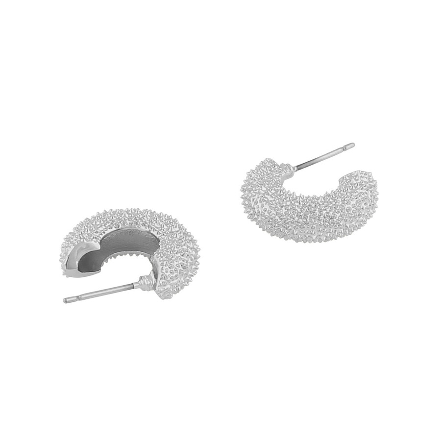 Snö Of Sweden Lise Oval Earring Plain Silver Onesize