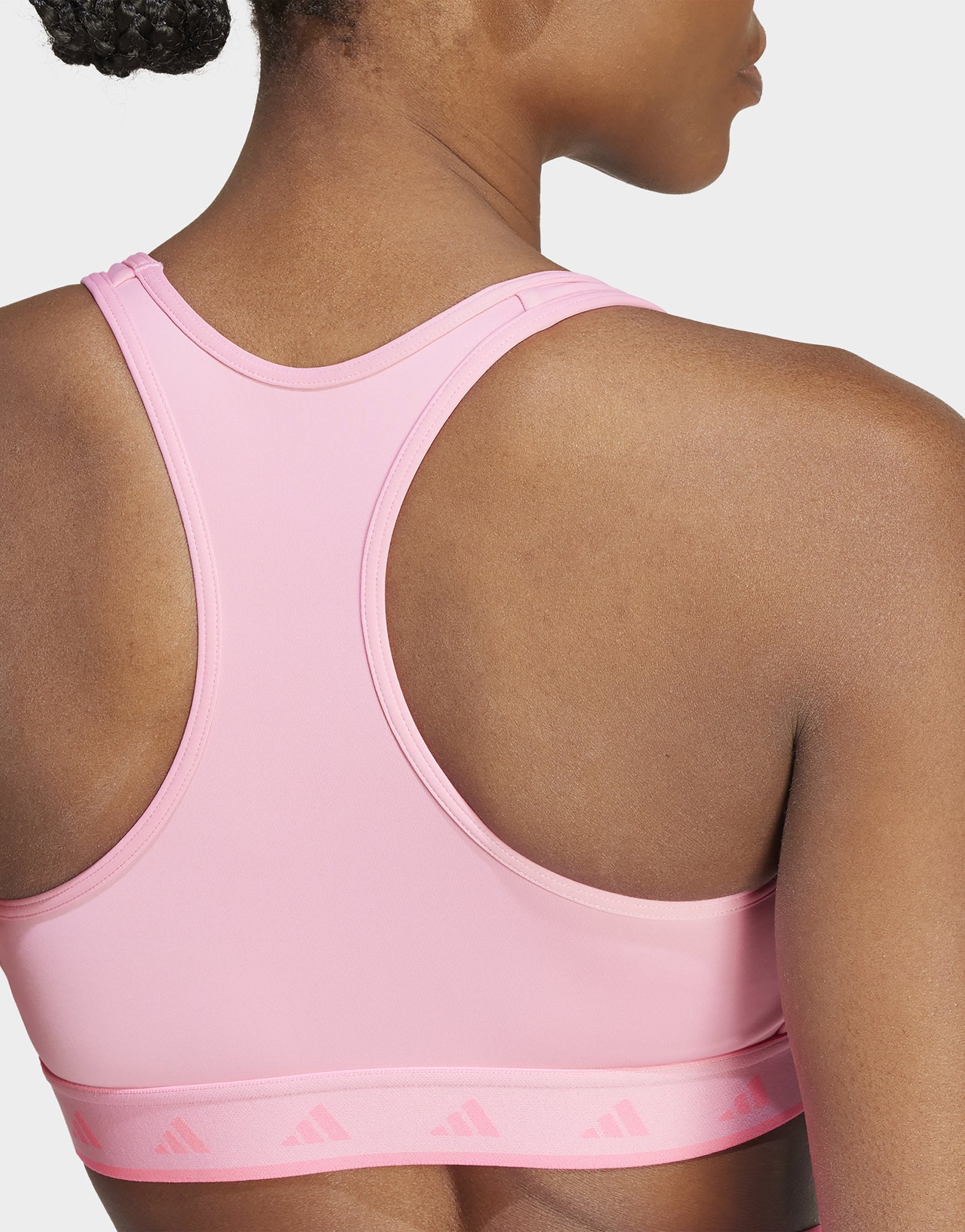 adidas Brassière de training Powerreact Hyperglam Color Pop Maintien moyen
