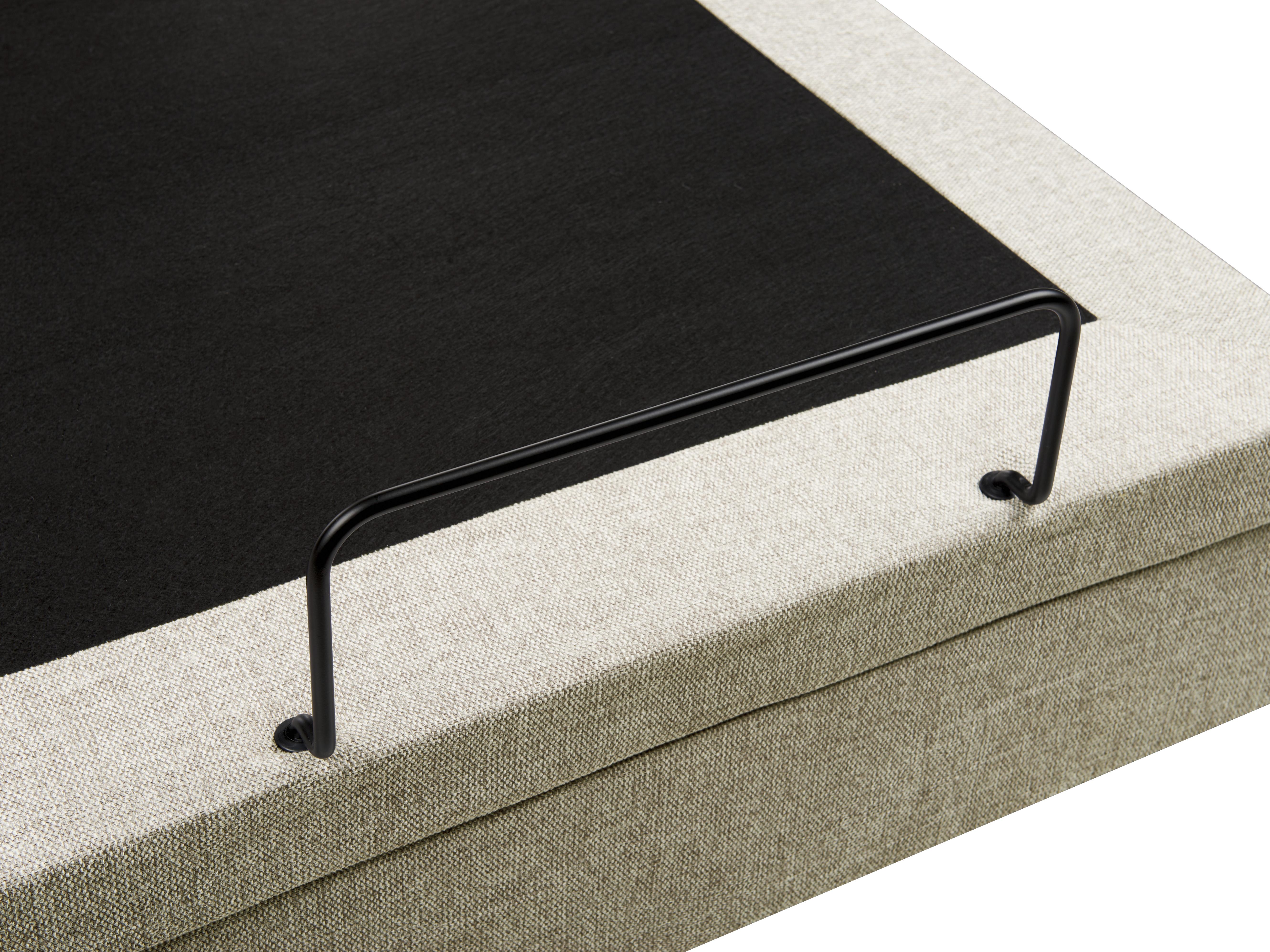 Verstelbaar bed zonder hoofdbord Stof CASTELLAN 180 x 200 cm Beige