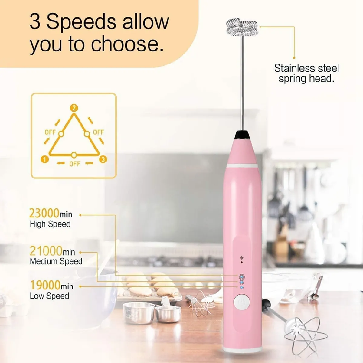 Universal Handheld Milk Frother