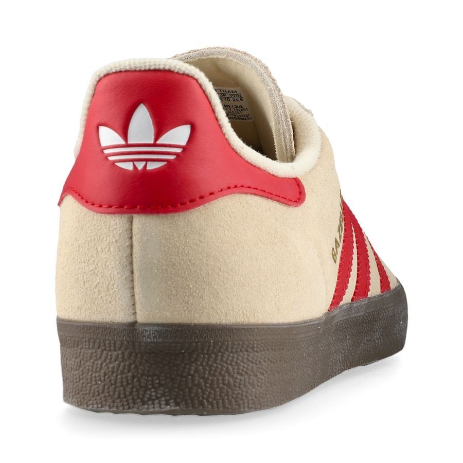 adidas Originals Chaussures Gazelle - Beige/Rouge/Blanc