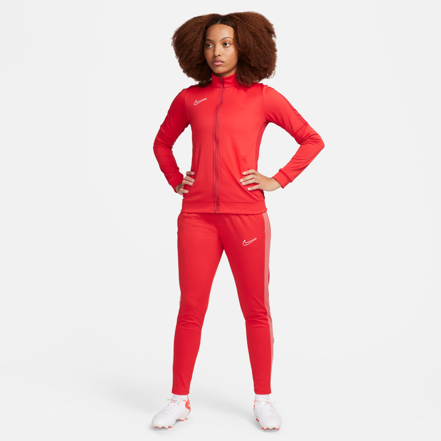 Nike Dri-FIT Academy 23 Trainingsjack Full-Zip Dames Rood Wit