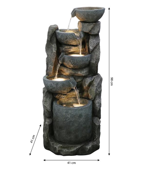 Dehner Polyethylen-Gartenbrunnen Gresta,