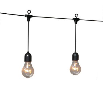 Feestverlichting lichtsnoer 20 LED lampen extra warm wit