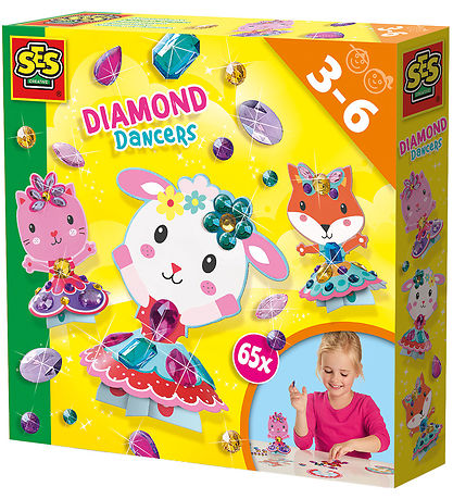 SES Creative Diamantmosaik - Tanzende Tiere