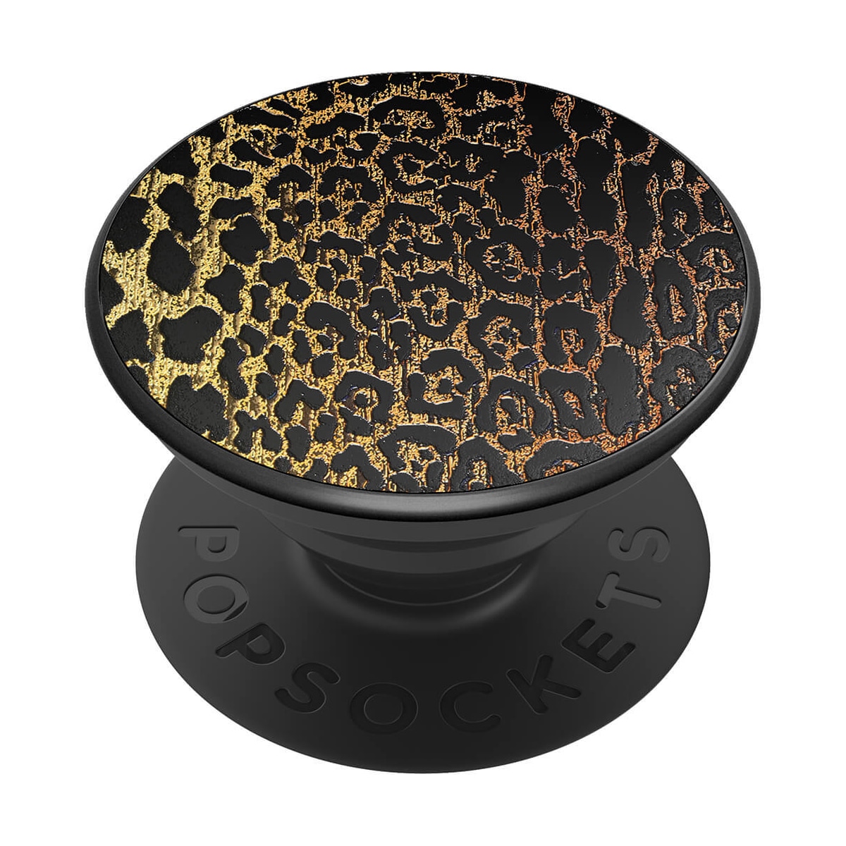 POPSOCKETS Embossed Metal Leopard Avtagbart Grip med stativfunksjon LUXE