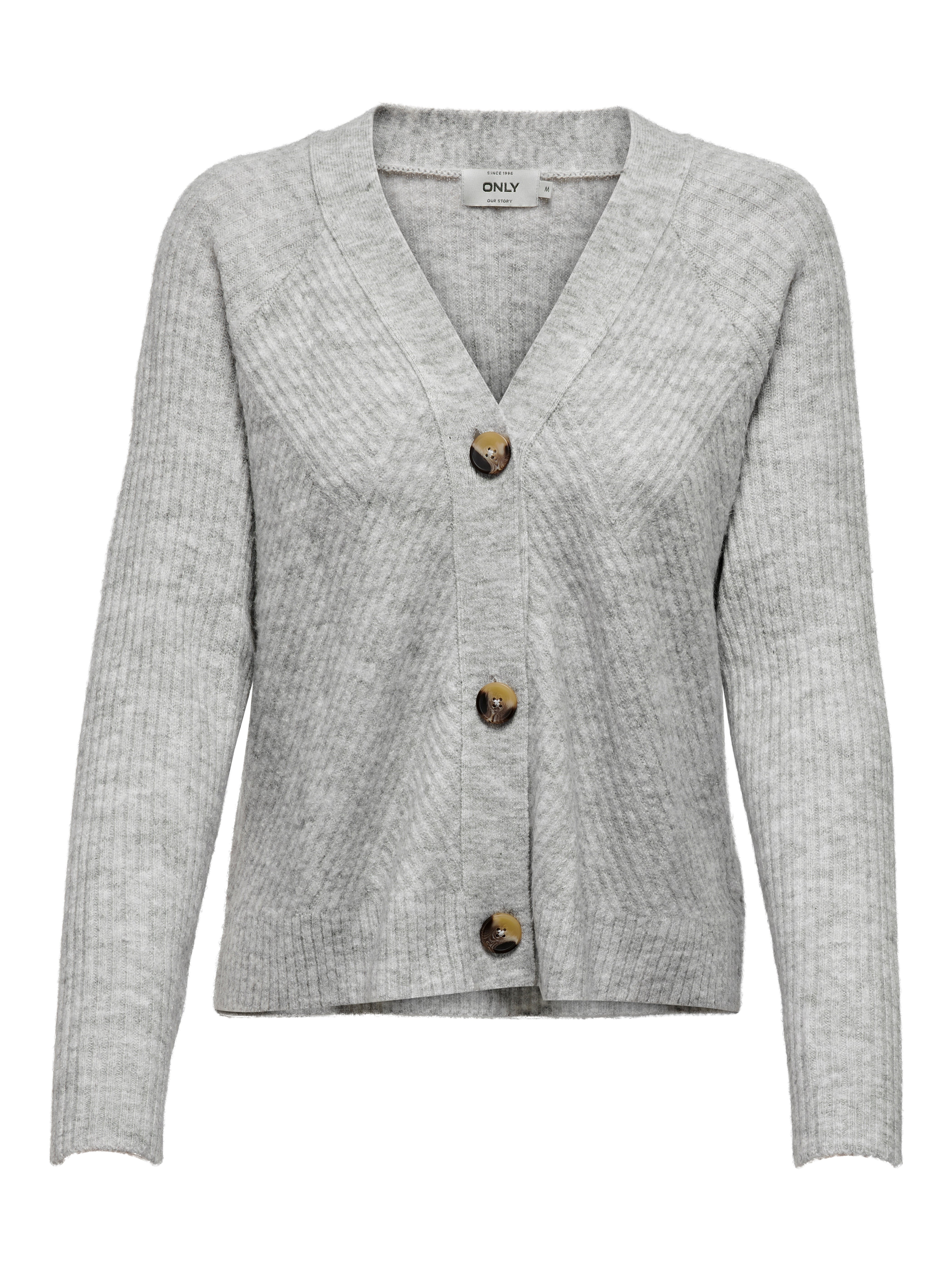 ONLCAROL Strickjacke Light Grey Melange