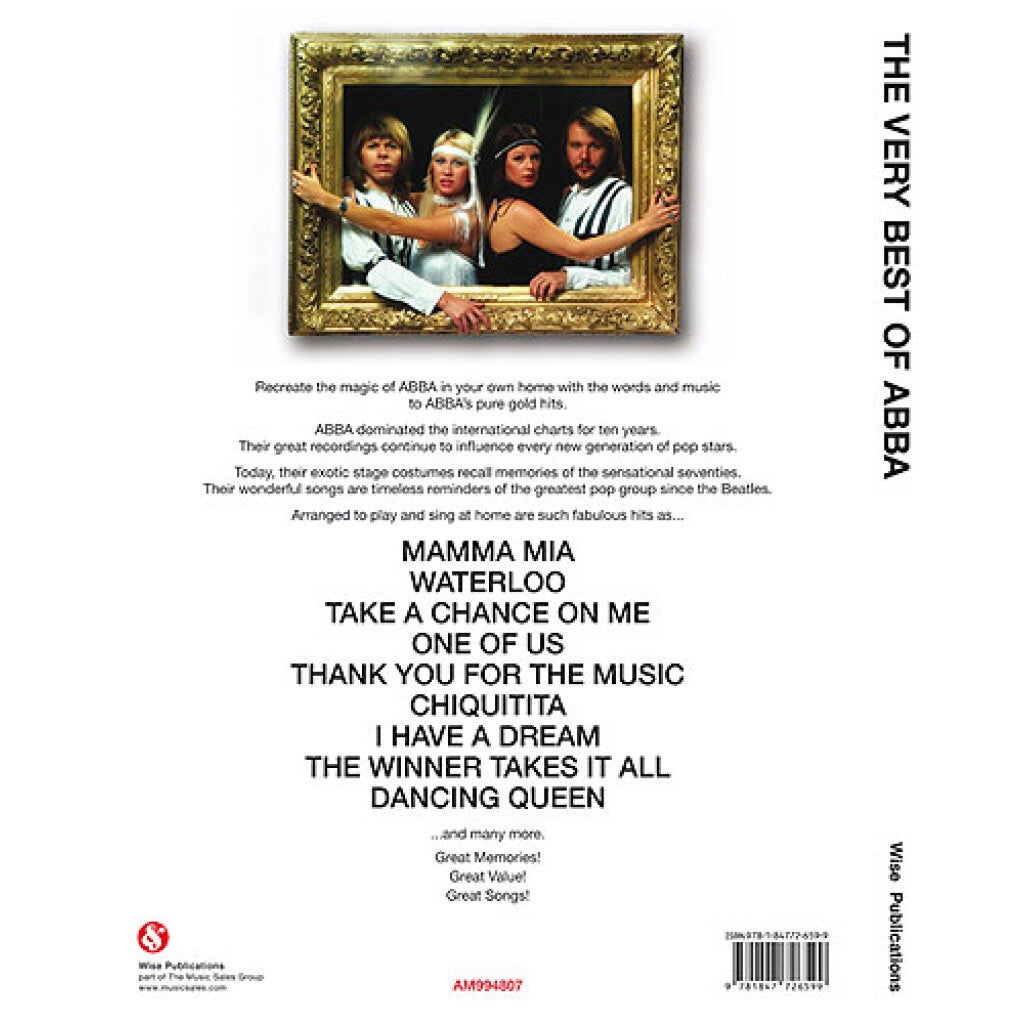 MusicSales The Very Best Of Abba voor piano, zang en gitaar