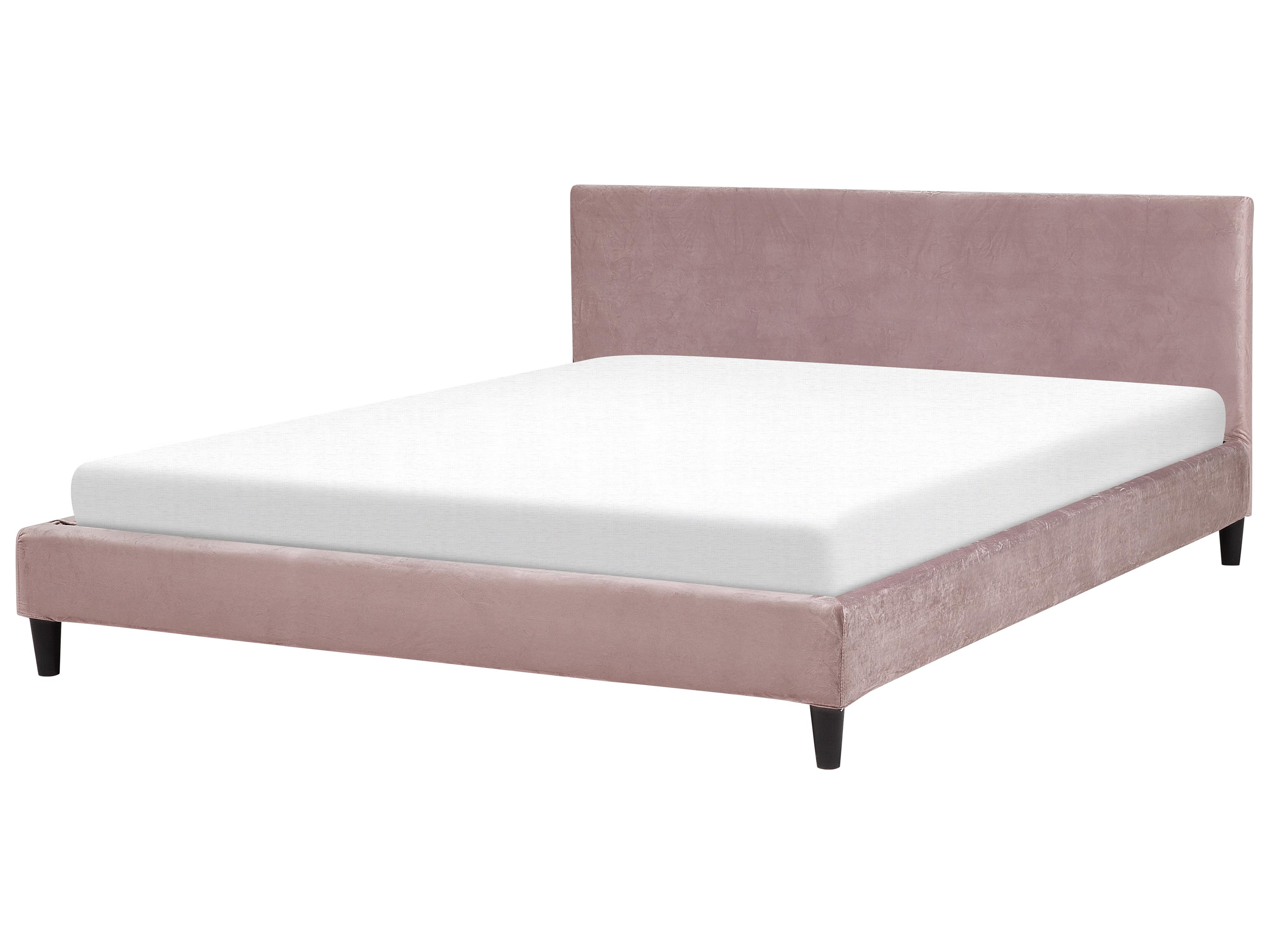 Bedframe hoes Fluweel FITOU 180 x 200 cm Roze