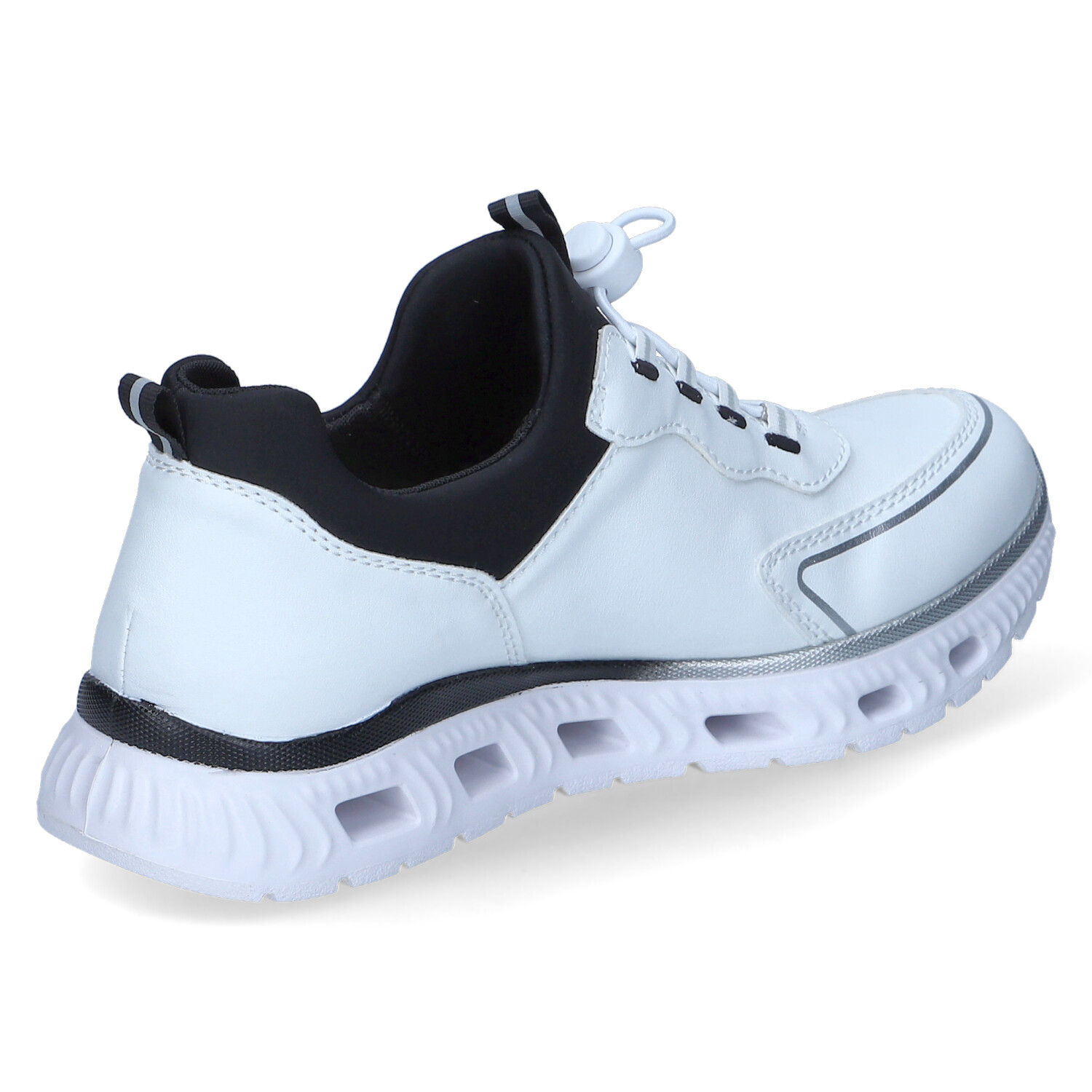 Rieker Slip-On-Sneaker - weiss/bianco/schwarz/schwarz