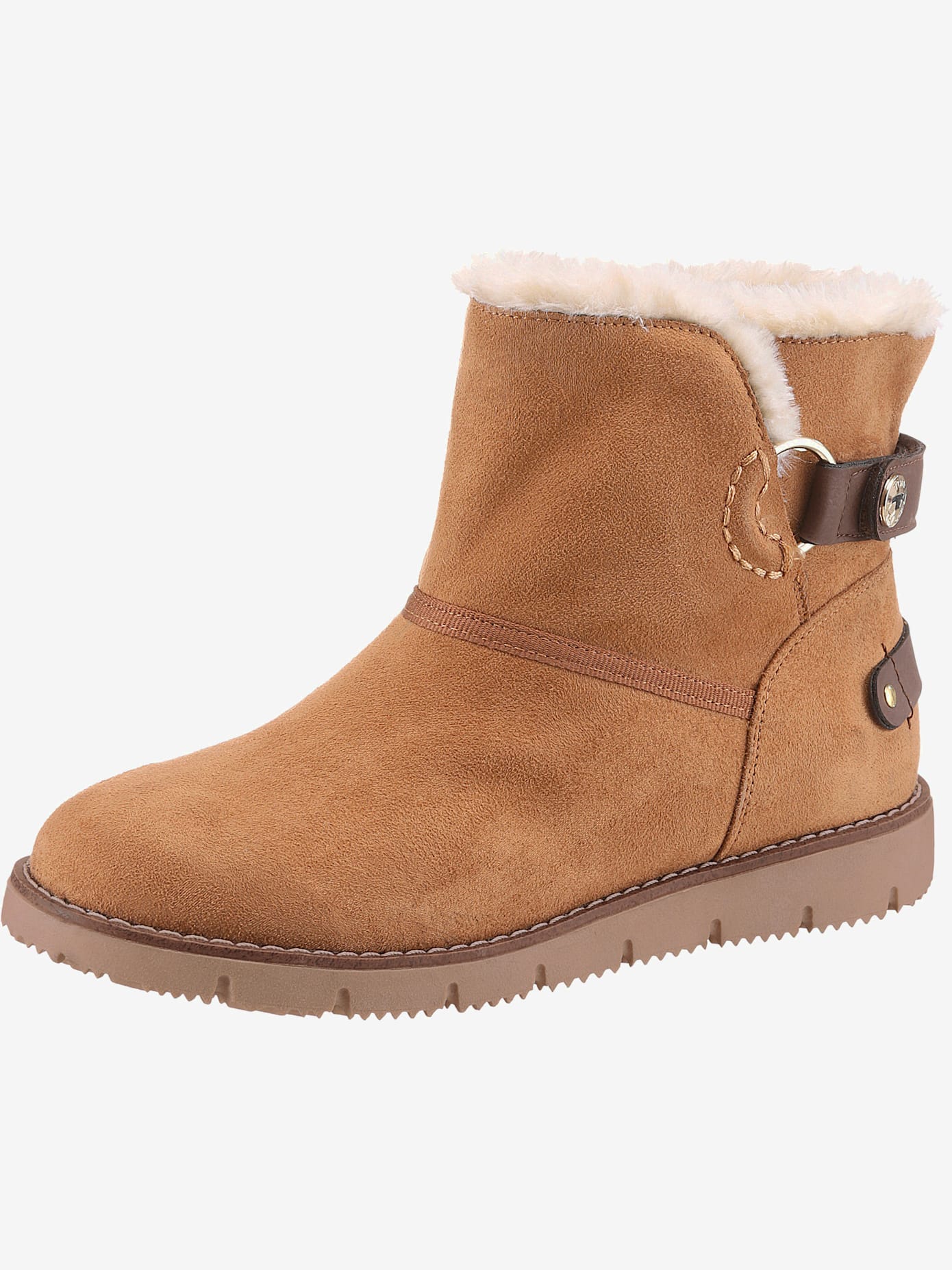 Bottines d'hiver avec empiècement contrasté