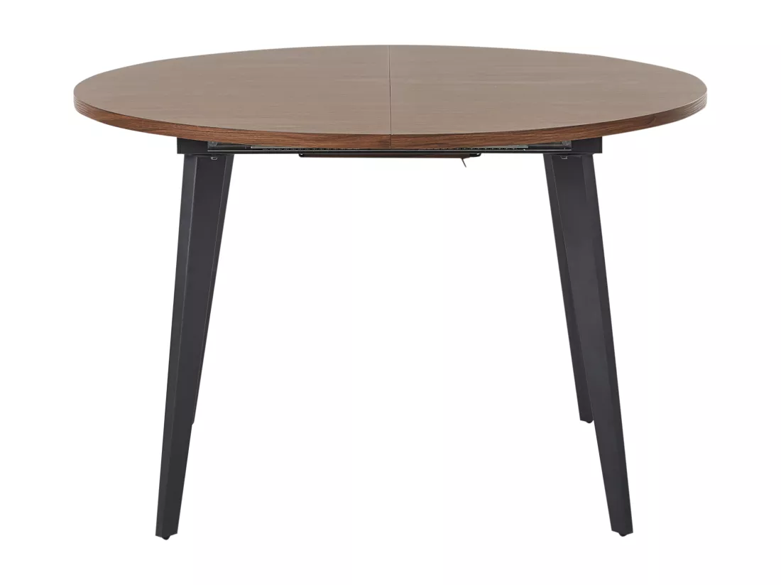 Table de salle à manger extensible BOVINA Marron foncé 120/150 cm 120 cm Bois