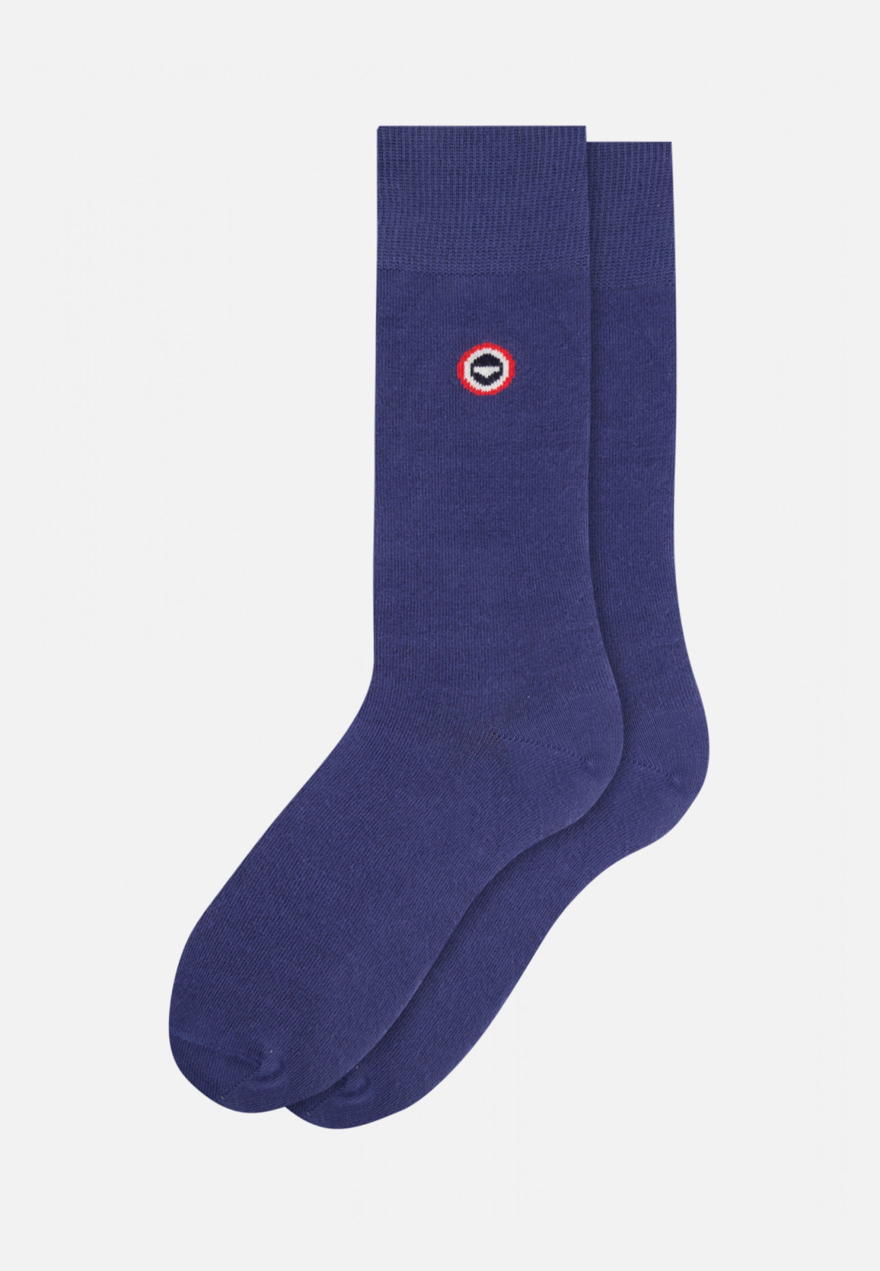 Chaussettes mi-hautes-Lucas Uni Acier