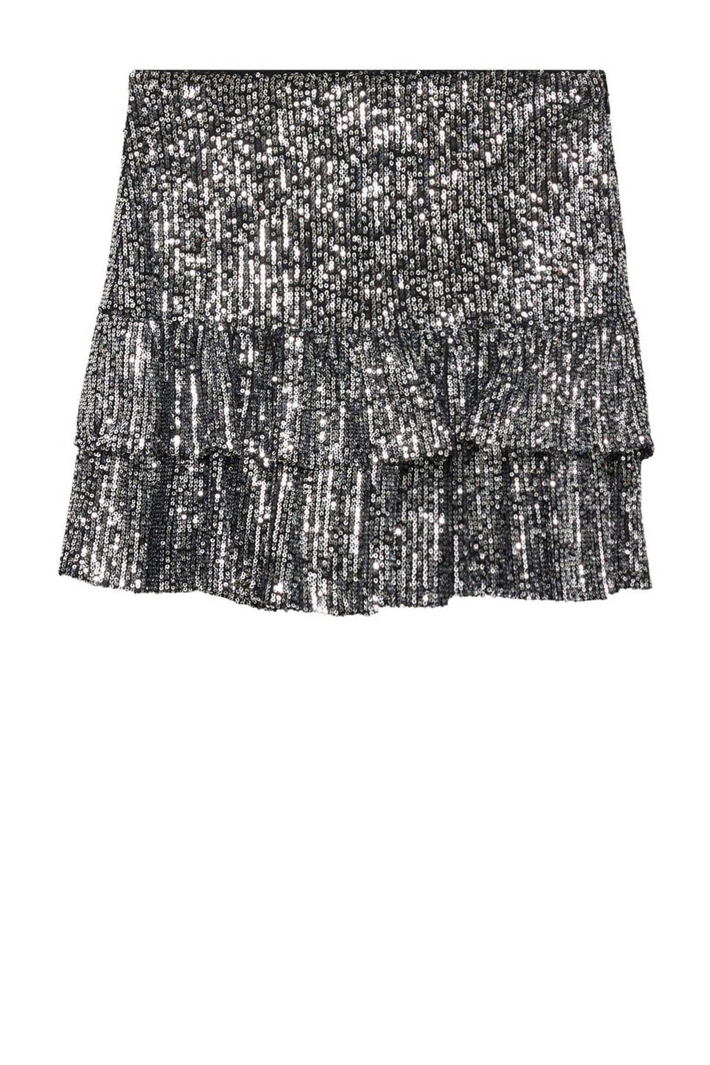 MANGO TEEN strokenrok zilver