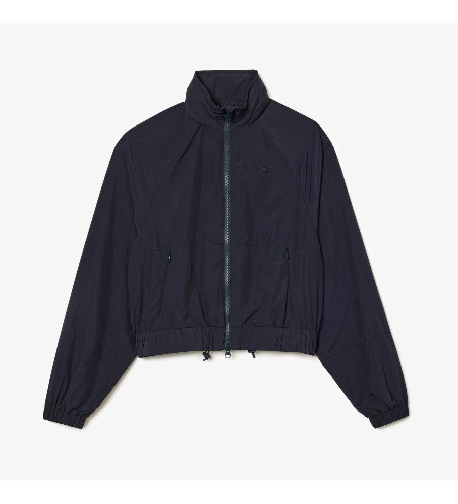 Jaqueta esportiva Lacoste em nylon azul marinho