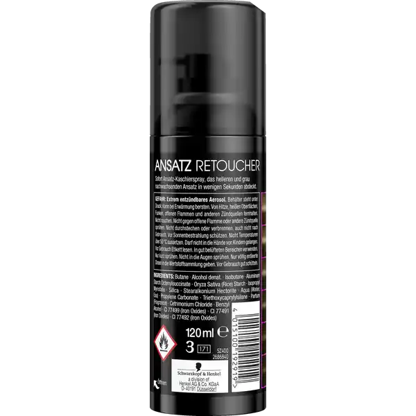 Professional Performance Ansatz Retoucher Sofort Ansatz-Kaschierspray Dunkelbraun