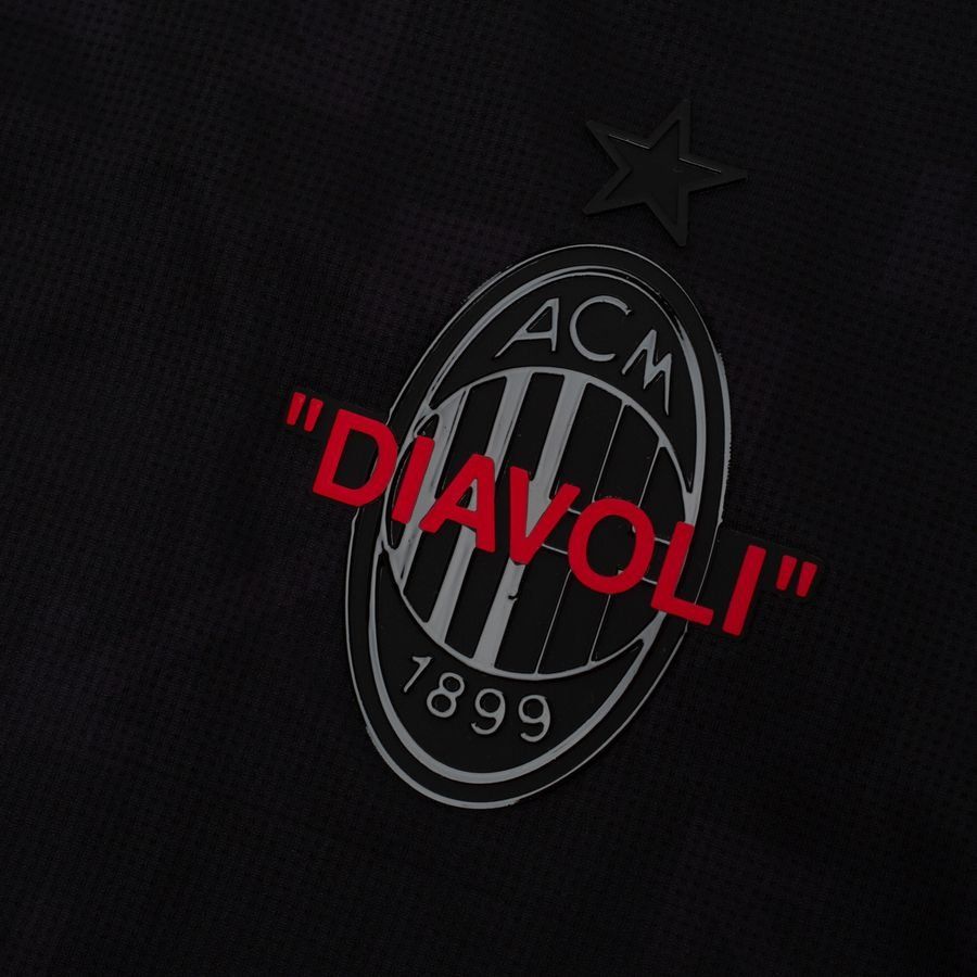 Milan AC X Off-White T-shirt d'Entraînement Avant-Match - Noir/For All Time Red ÉDITION LIMITÉE