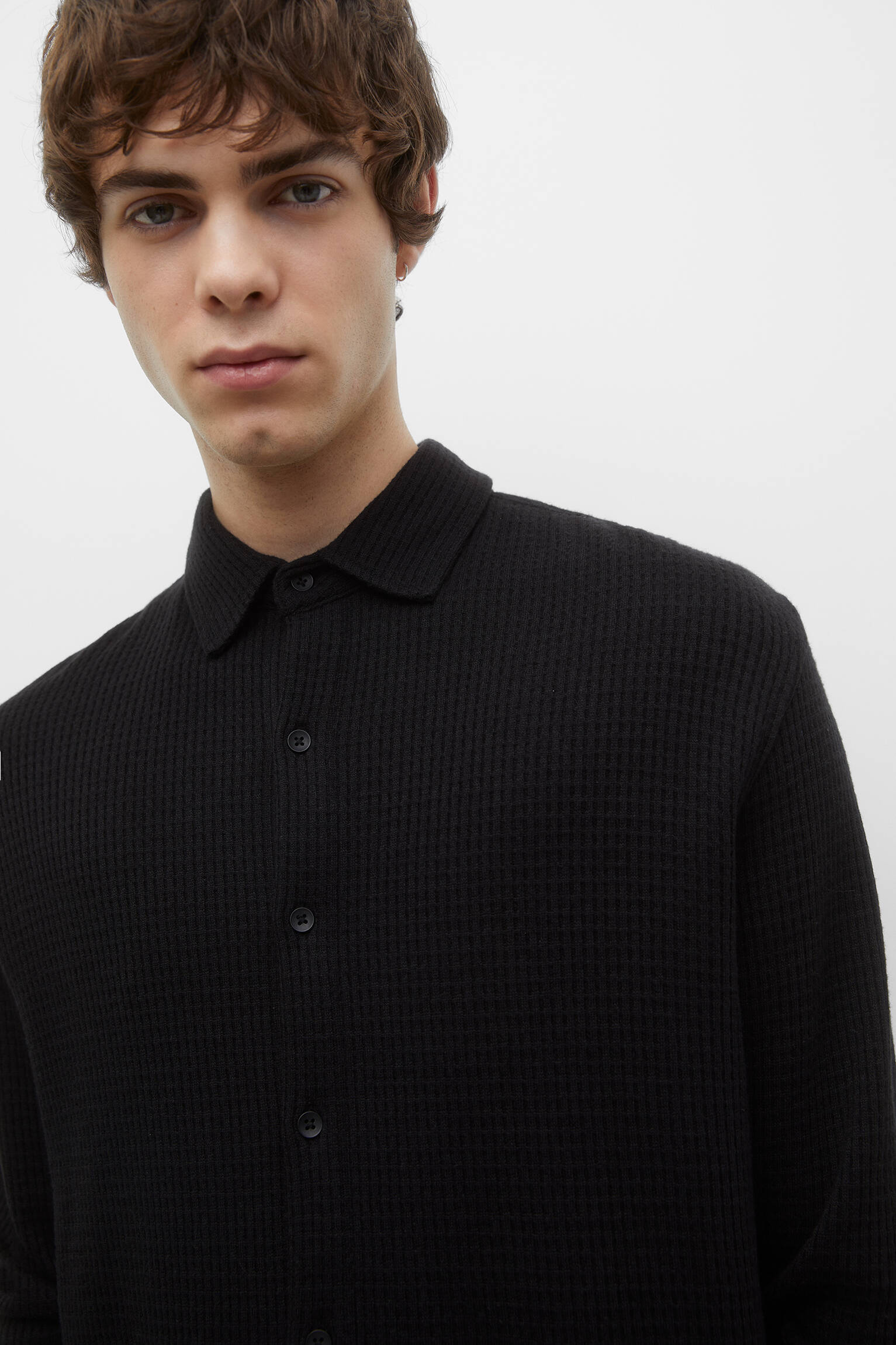 CAMISA WAFFLE - PRETA