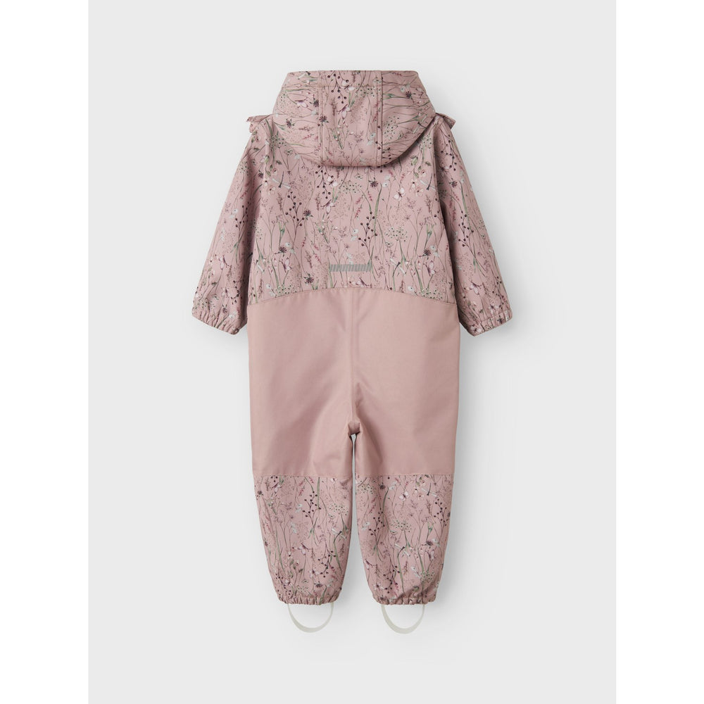 Køb Name It Pale Mauve Flower Meadow Alfa08 Softshell Dragt Flæse Fo
