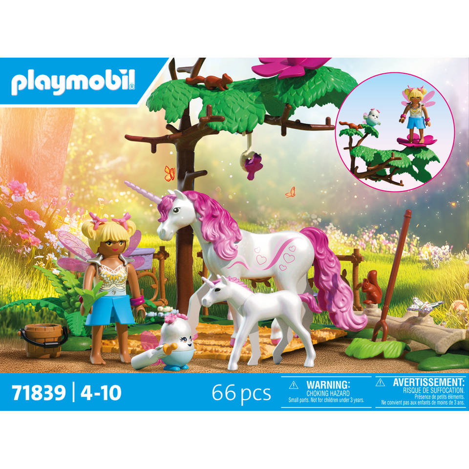 PLAYMOBIL magische eenhoornstal voor moeder en veulen 71839