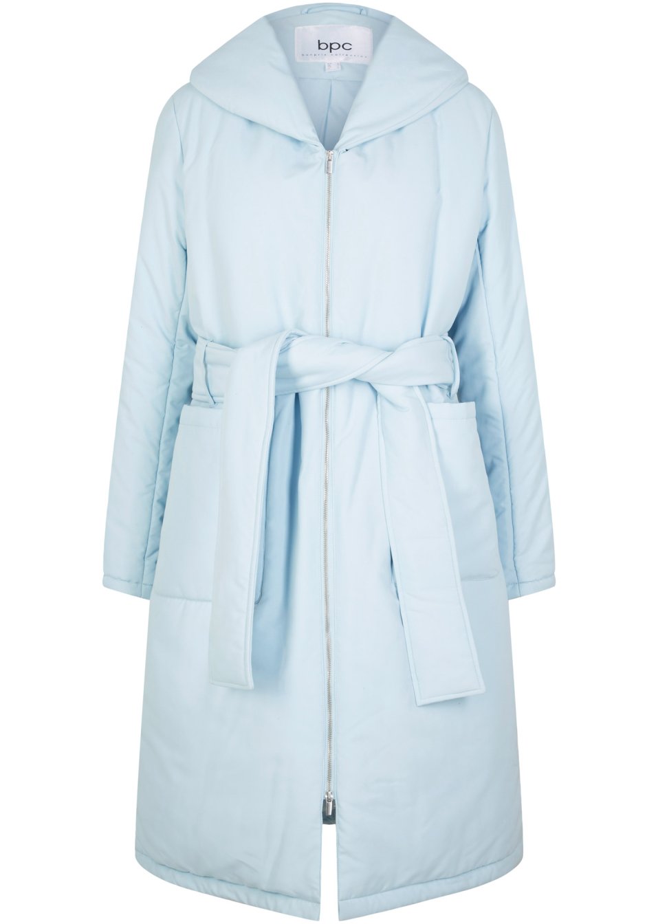 Manteau matelassé avec ceinture en polyester recyclé