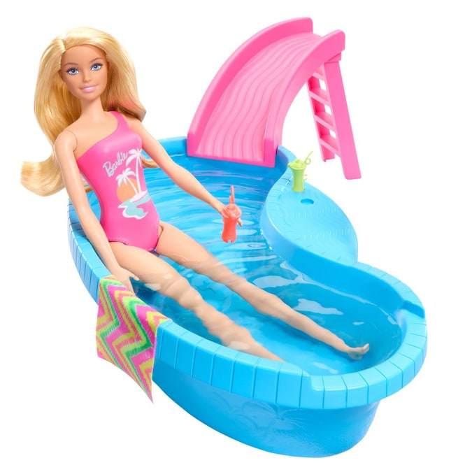 Barbie - Pool mit Puppe - Spielset