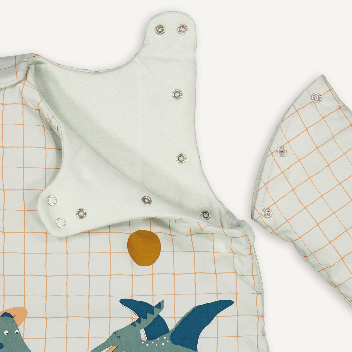 LA REDOUTE INTERIEURS<br>Saco de dormir de inverno feito de algodão parcal, Little Dino