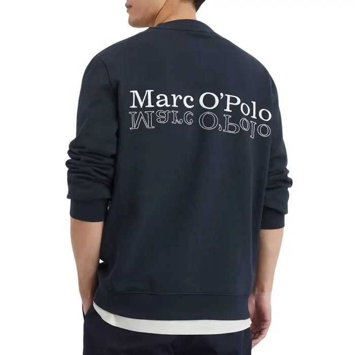Marc O'Polo Regular Logoprint Crewneck Sweater Heren