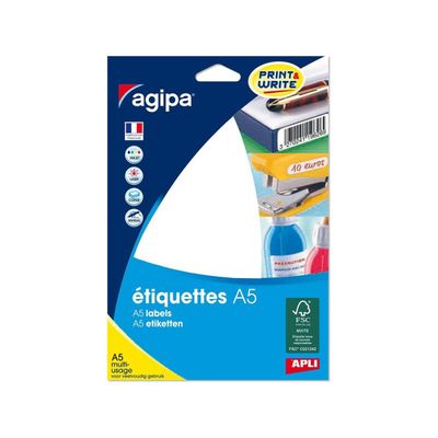 Apli Agipa - 384 étiquettes multi-emploi - A5