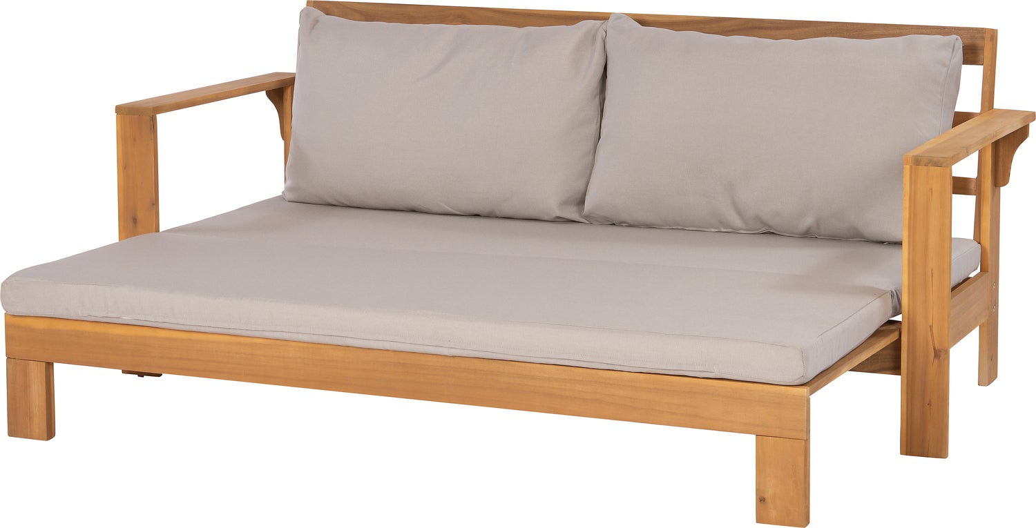 Intratuin 2-zits loungebank Lazy bruin
