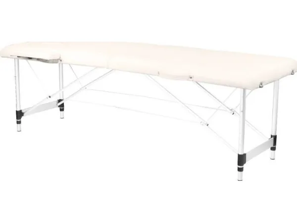 Activeshop sammenklappelig massagebriks ALUMINIUM COMFORT ACTIV FIZJO 2 SEGMENT CREAM