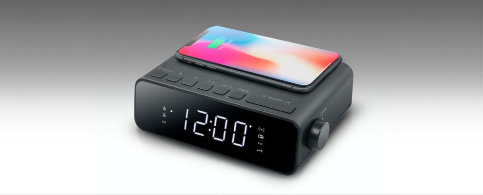 Muse M-175 WI radio Klok Zwart