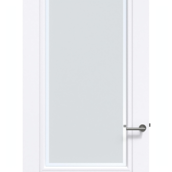 Arne & Bodil binnendeur ABT304 mat glas met blanke rand - extra wit afgelakt