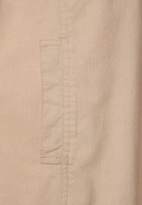Cordkleid mit Knopfleiste - dull bleached sand