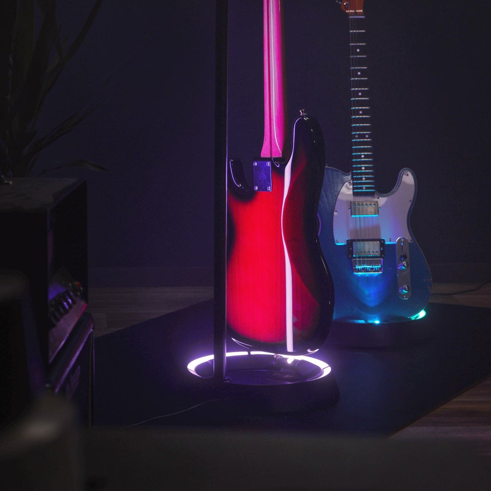 Gravity Guitar GLOW STAND Neckhug gitaarstatief met sfeerverlichting