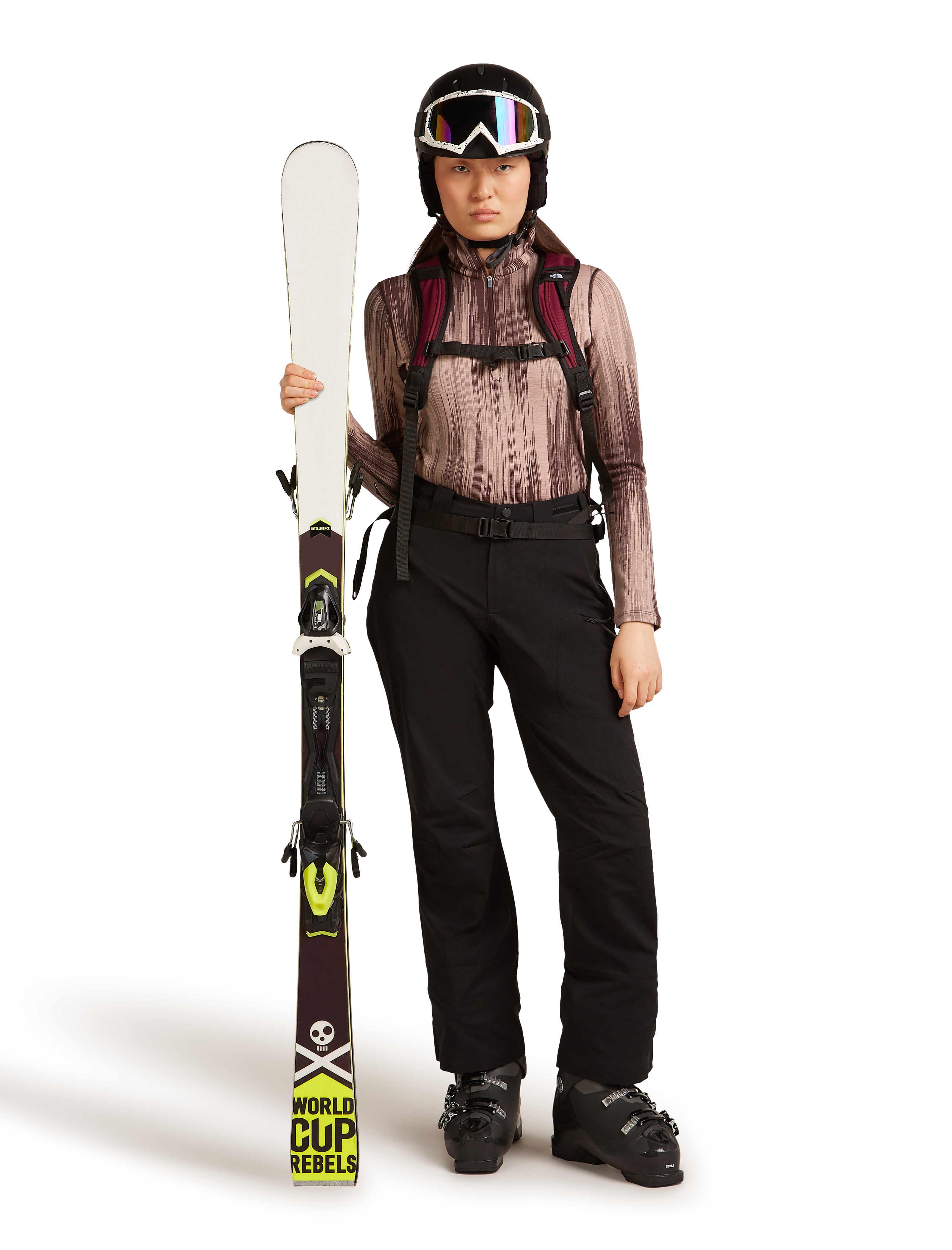 W Merino 260 Tech Vertex LS Half Zip Peak AOP