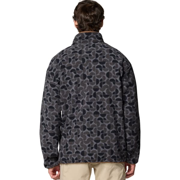 Sweat polaire COLUMBIA HELVETIA II PRINTED HALF SNAP FLEECE BLACK RETROSCAPE