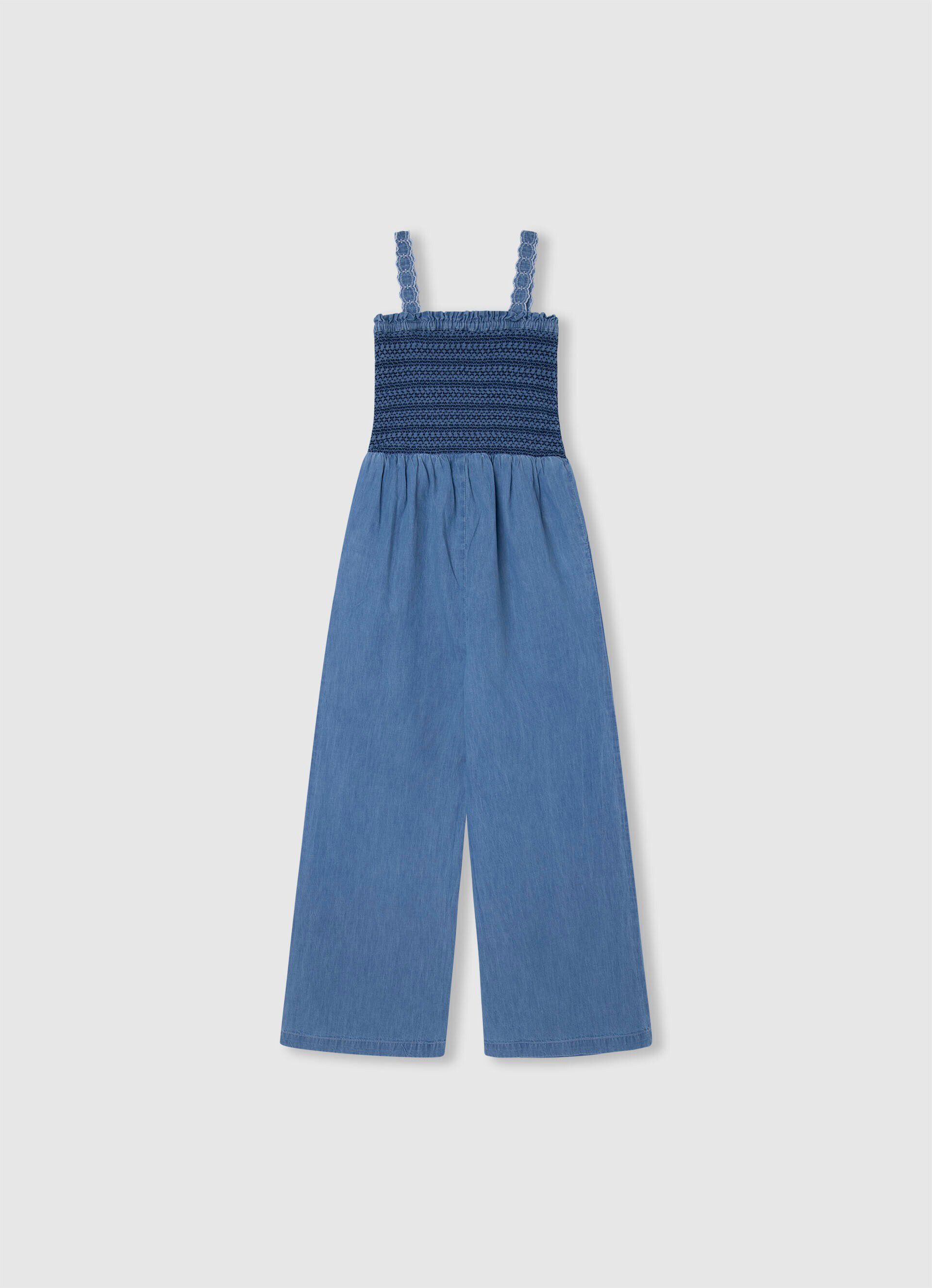 Macacão de malha jeans JAMMIE - azul-baía