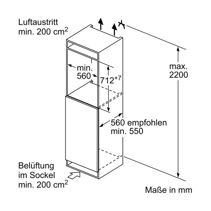 Siemens Einbau-Gefrierschrank iQ500 GI11VAFE0