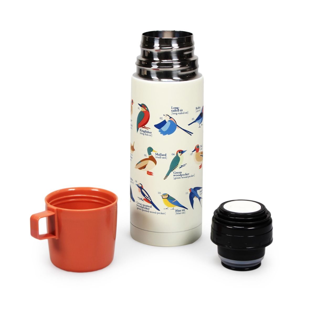 Free As A Bird Metal Flask