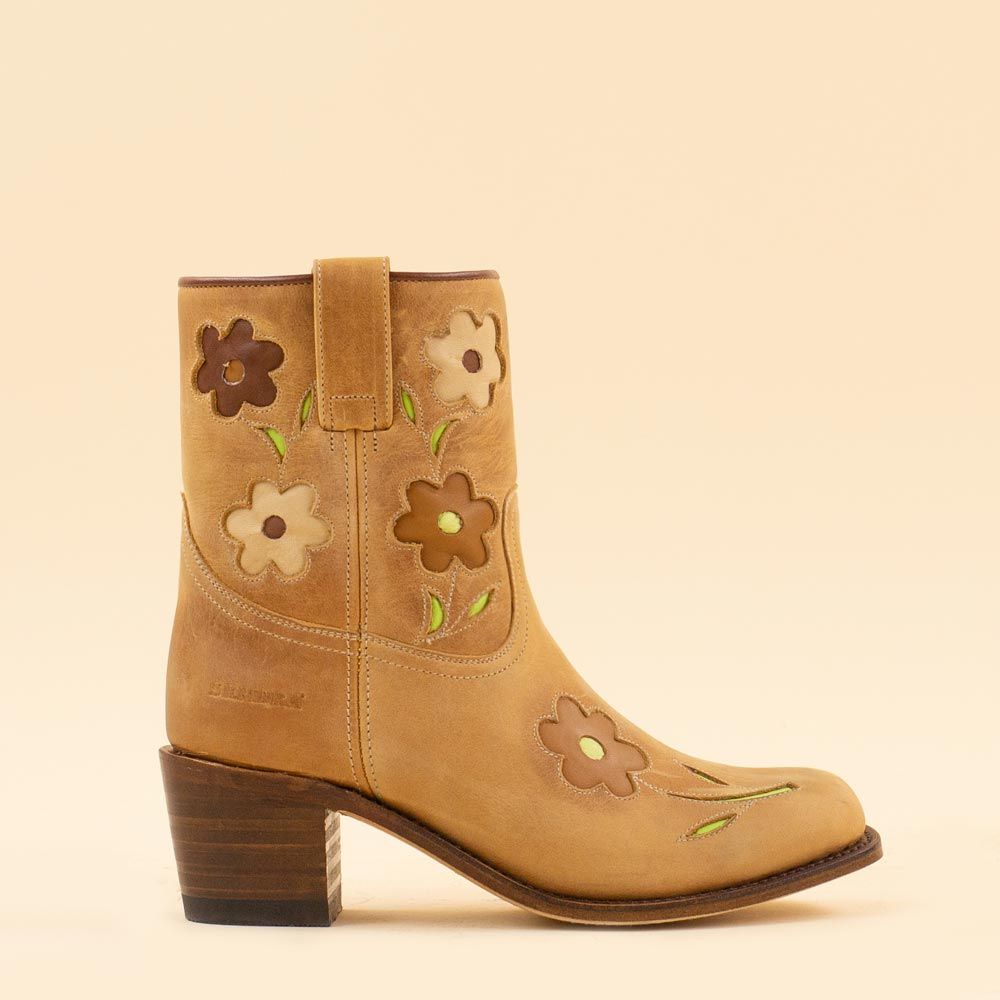 Sendra flower boots 9674 frisco teak